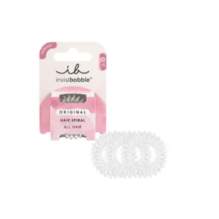 Invisibobble Original Hair Spiral Crystal Clear 3uds